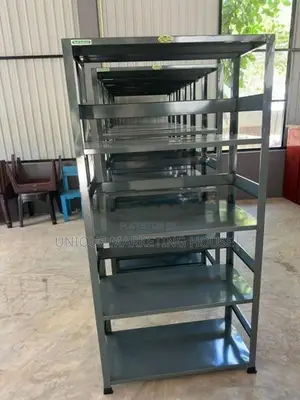 NEW 6x3Ft CLASSIC STEEL GREY OPEN RACKS