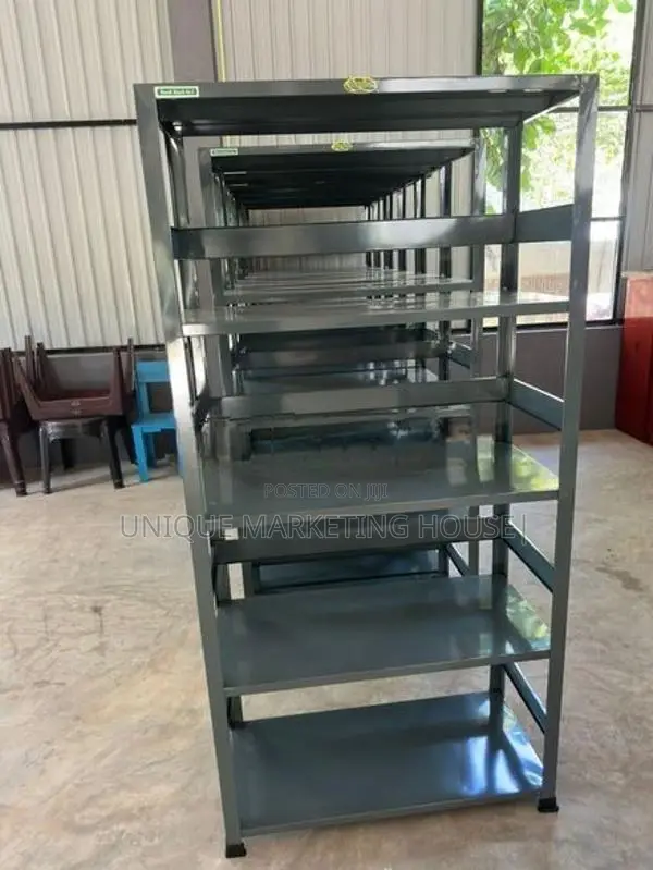 NEW 6x3Ft CLASSIC STEEL GREY OPEN RACKS