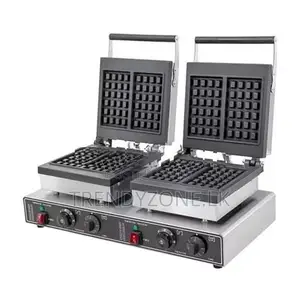 Industrial Double Square Waffle Maker