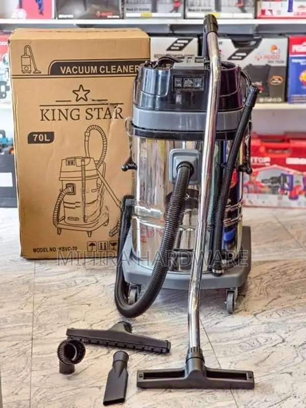 70L Dual motor 3000 Watts Wet & dry vacuum cleaner machine King Star