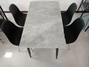 Granite Dining Table with Chairs