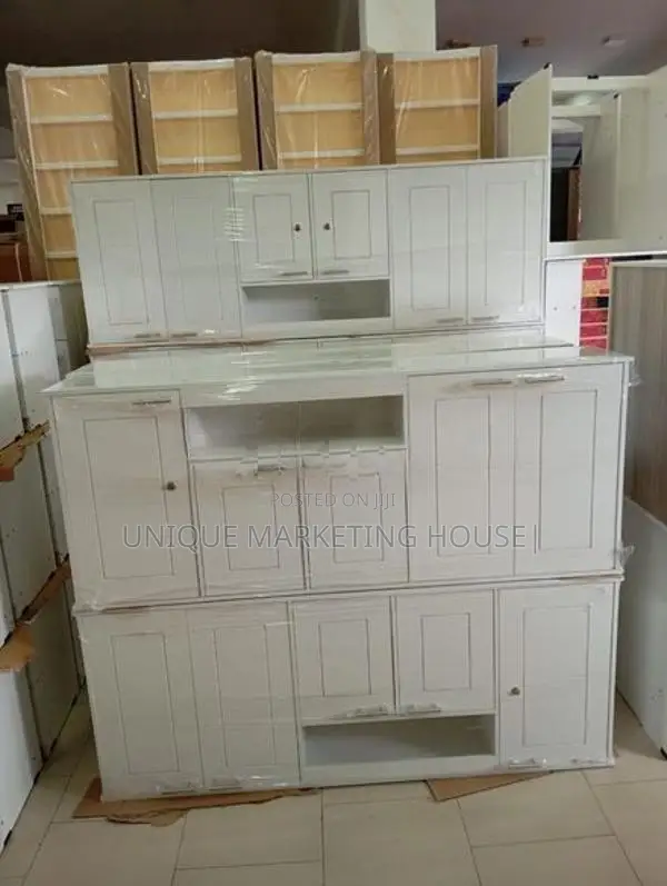 MODERN 5FT DESIGN FULLY WHITE R/MADE PANTRY CUPBOARDS