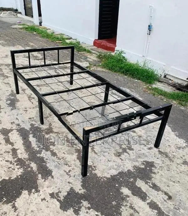 Steel single beds