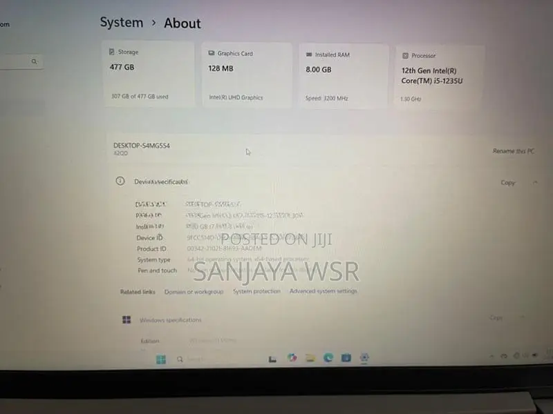 Lenovo i5 12th GEN Laptop