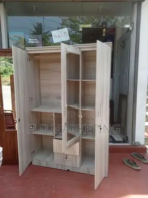 3 Door Melamine Dising Wardrobe -Hpwb03
