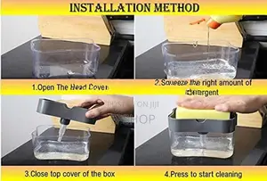Soap Liquid Dispenser & Double side Sponge