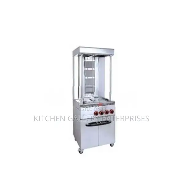 Gas Shawarma 04 Burners with Cabinet