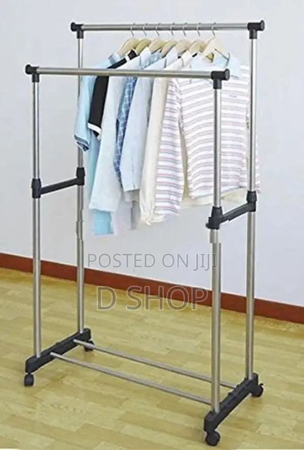 Double Pole - Telescopic Cloth Adjustable Rack