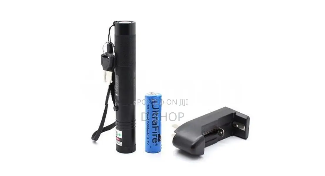 Green Laser Pointer - Strong 8km Distance Quality Beam