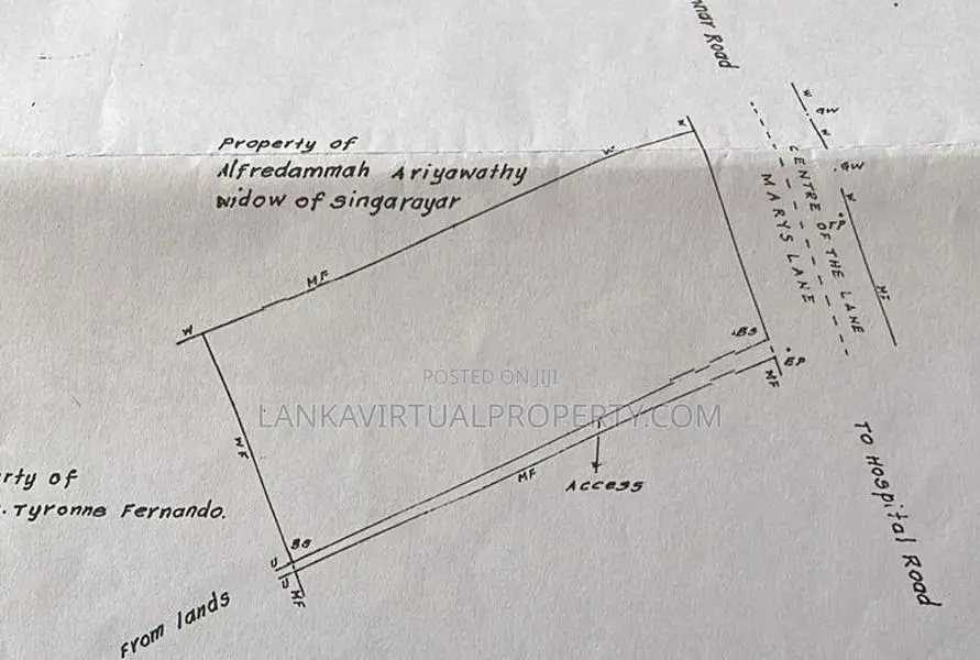 Mannar, St Mary's Lane 20 Perches Land for Sale