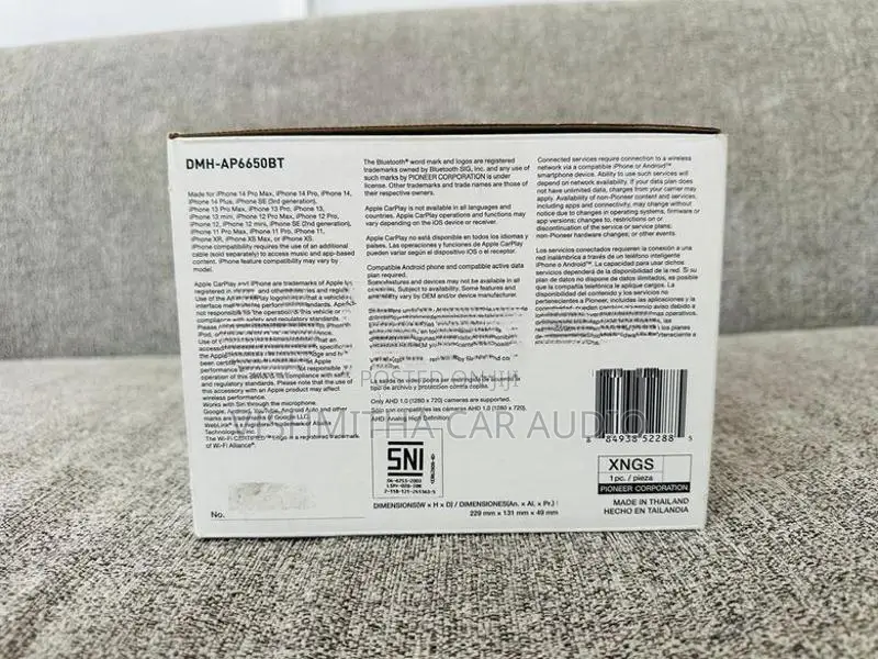 Pioneer DMH-AP6650BT 9 inch Player With Appel Carplay