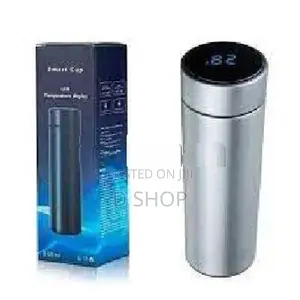 Thermal Vacuum Flask Smart LED Temperature Display Water Bottle- 500ml