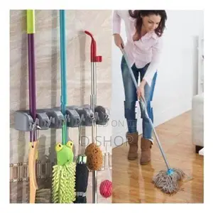 Broom Stick & Mop Holder - Wall Mounting organizer