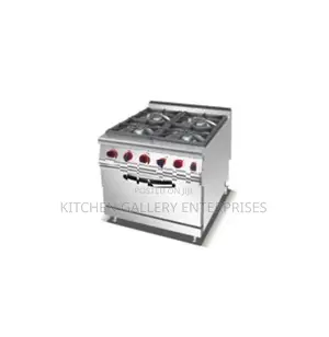 04 Burner Stove With Oven - Cabinet