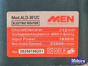 MEN speed control 3612C Wood router machine 1/2" 1850W ලී රවුටර් මැශින