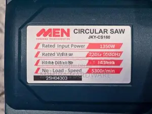 MEN 1350 Watts JKY 180 7" 185mm Circular Power Saw Machine පවර් සෝ