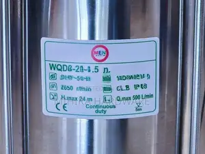 MEN 2 Hp 2" Submersible sludge Pump Water Motor Jabos ජබොස් පොම්ප