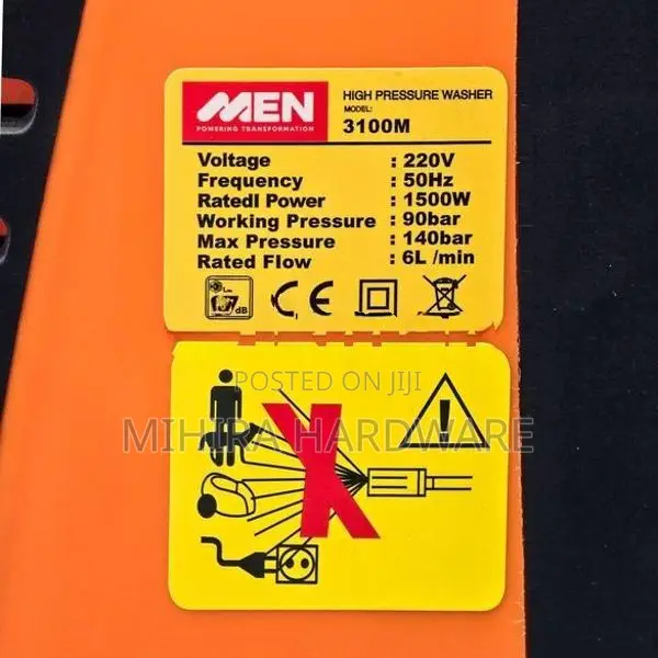 MEN 3100M induction motor 2Hp high pressure cleaner car washer machine
