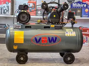 100 Liters Double Piston Head 8 Bar VBW by Men Air Compressor 2 HP