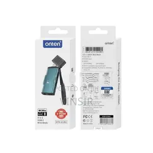 Onten 5-in-1 USB-C Mini Dock (HDMI + USB3.0 PD100W 3.5mm Audio