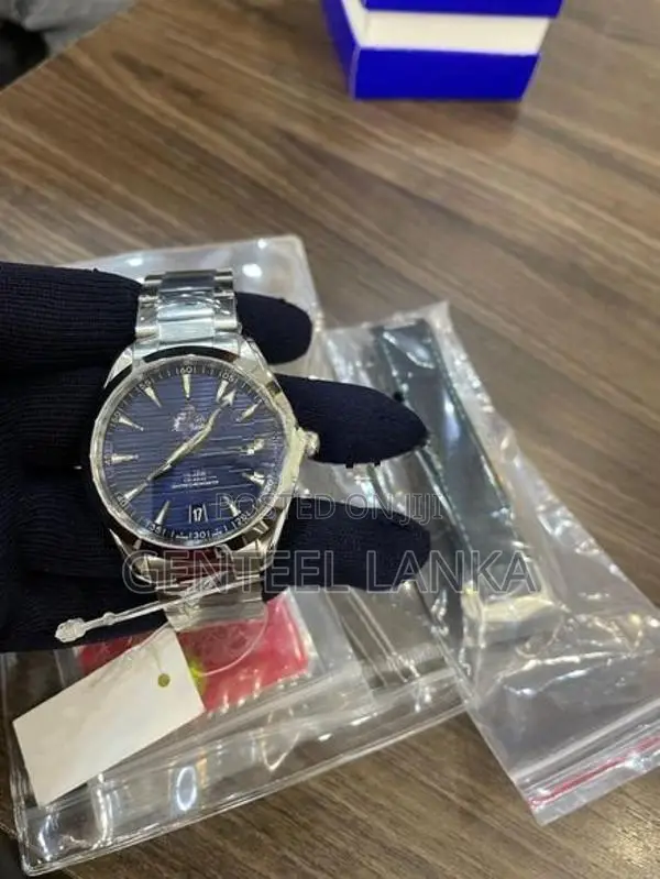 Omega Seamaster Navy Blue Mens Watch