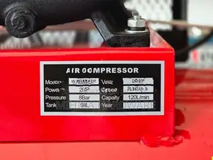 58L 2Hp 8 bar Double Piston Air Compressor MEN