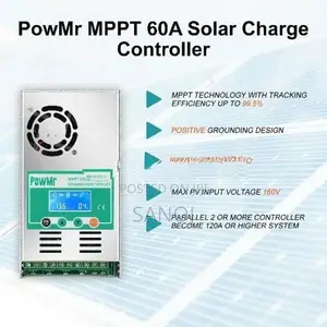 PowMr 60A 160V MPPT Solar Charge Controller Smart Charging Lead Acid L