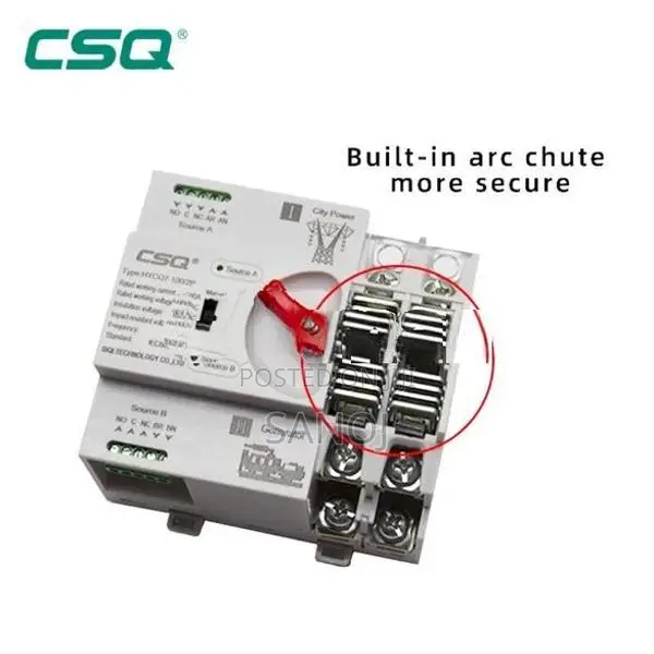 CSQ 63A ATS Automatic Transfer Switche Change Over Solar Inverter