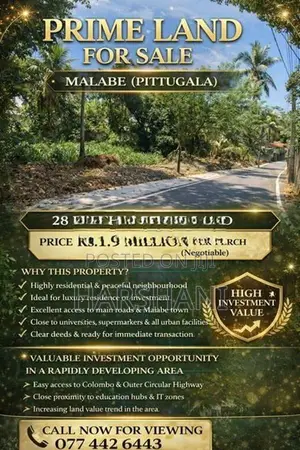 14P 2 Lots at Pittugala,Malabe - Walking Distance to Main Road