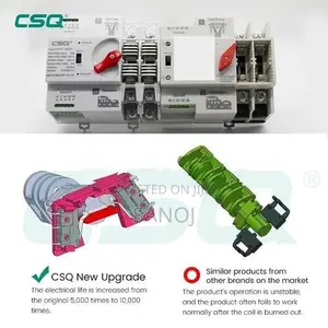 CSQ 100A 4 Pole 3 Phase ATS Automatic Transfer Switch Change Over Sola