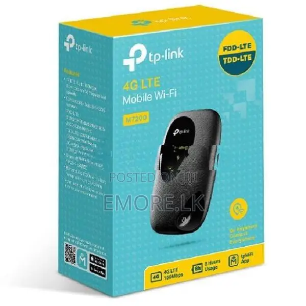 TP Link 4G LTE M7200 Portable Mobile WiFi Pocket Router with Battery