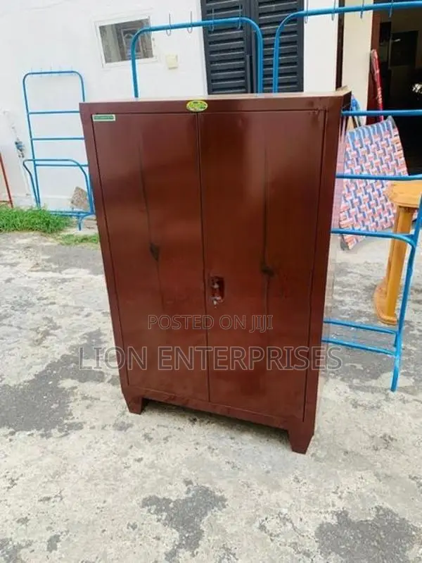 Steel half cupboards 4ft brown
