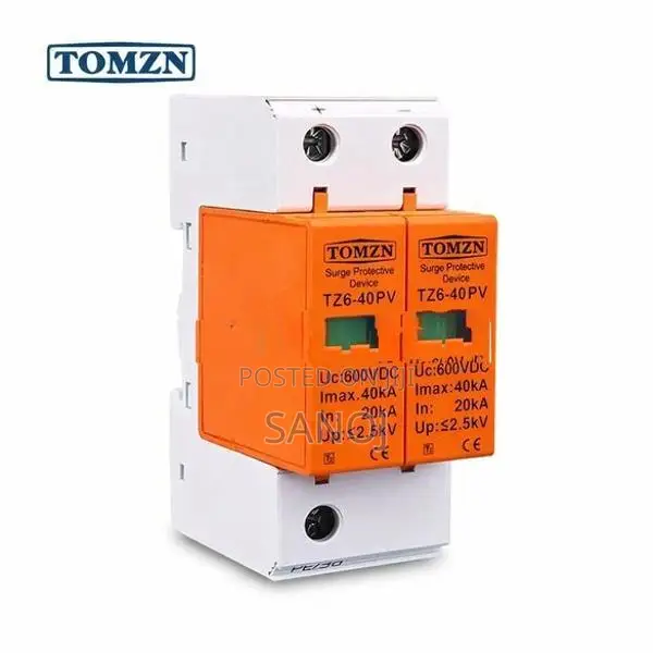 TOMZN 600V DC SPD Surge Protective Device Lightning for Solar