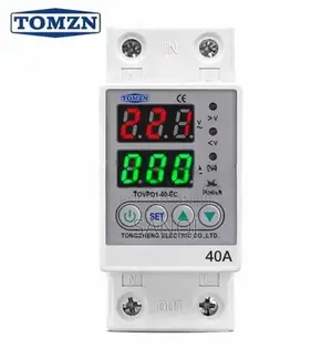 TOMZN 40A VA High Low Voltage Current Protector Colour Display