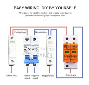 TOMZN 600V DC SPD Surge Protective Device Lightning for Solar