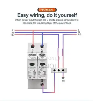 TOMZN AC SPD 20ka-40ka Solar Surge Protective Device Lightning Protect