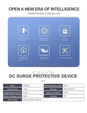 TOMZN 600V DC SPD Surge Protective Device Lightning for Solar
