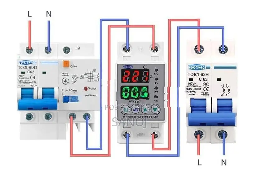 TOMZN 60A VA Adjustable High Low Voltage And Current Colour Display