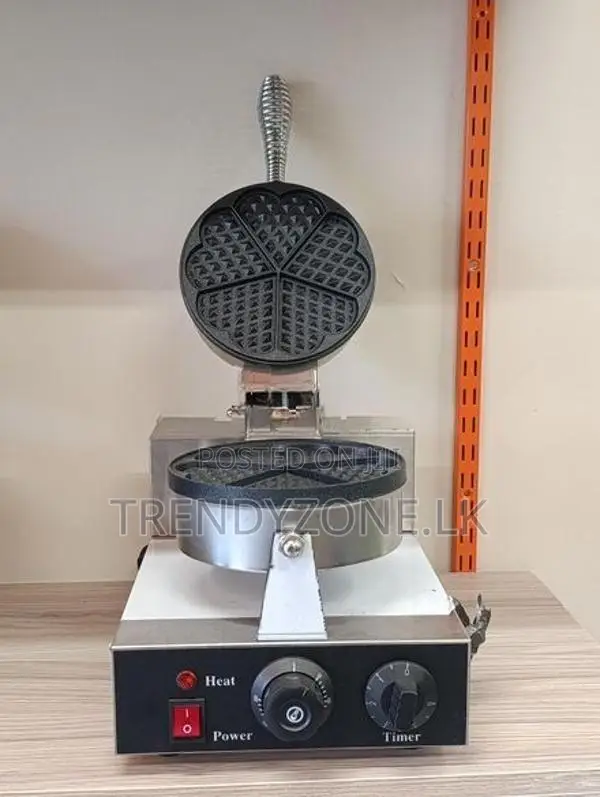 Industrial Heart Shape Round Waffle Baker