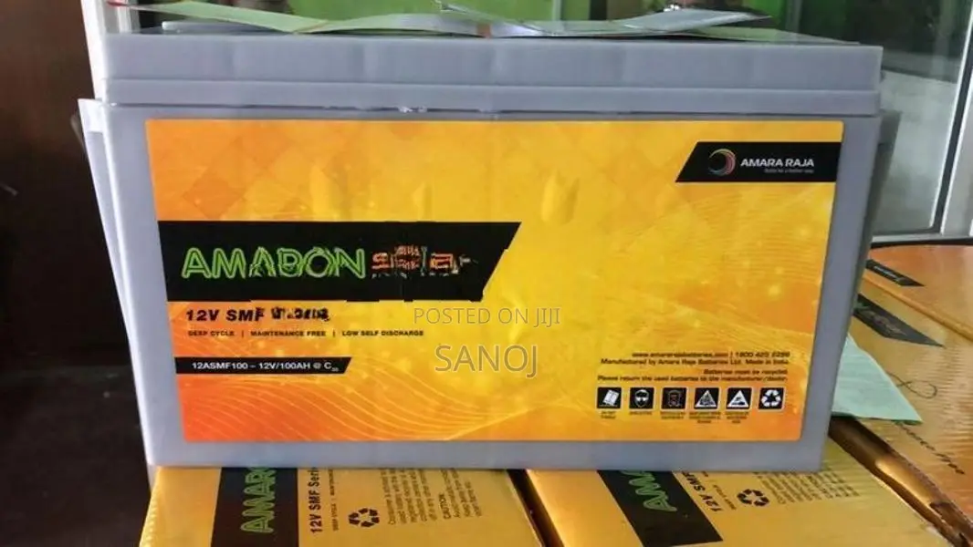 Amaron 100Ah 12V Solar Inverter Deep Cycle Seal Battery