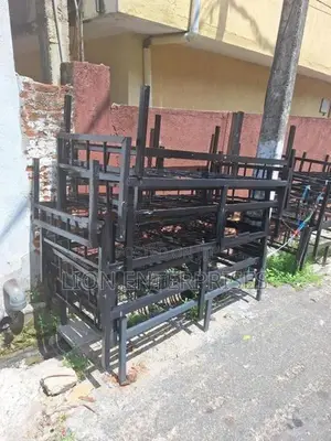 Steel single beds
