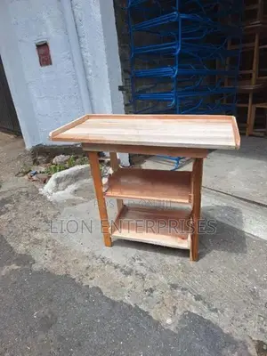 Wooden kitchen rack tables