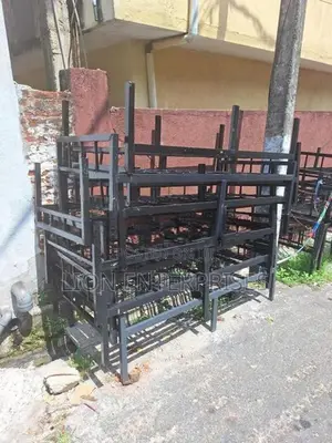 Steel single beds