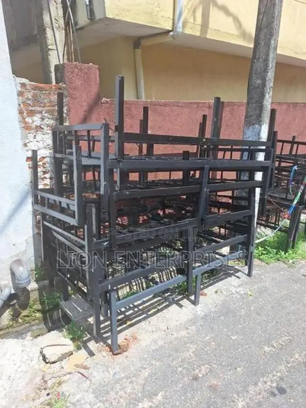 Steel single beds