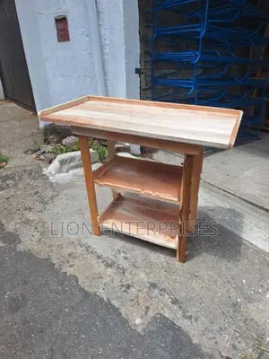 Wooden kitchen rack tables