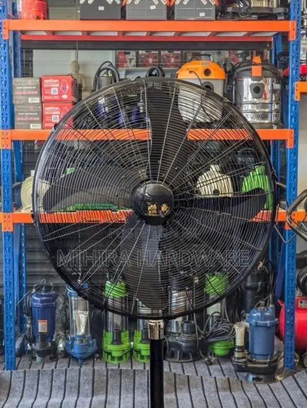 24" heavy duty Black Pakistan made 150 Watts Industrial stand fan