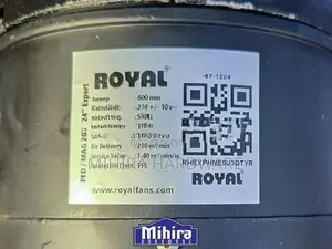 Pakistan Royal Magnum DX 20" 150W Industrial fall mounting fan