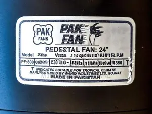 Heavy duty industrial stand fan floor standing 24 inch blades Pak-Fan