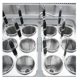 Industrial Pasta Boiler with Cabinet 12 Buckets