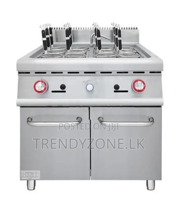 Industrial Pasta Boiler with Cabinet 12 Buckets